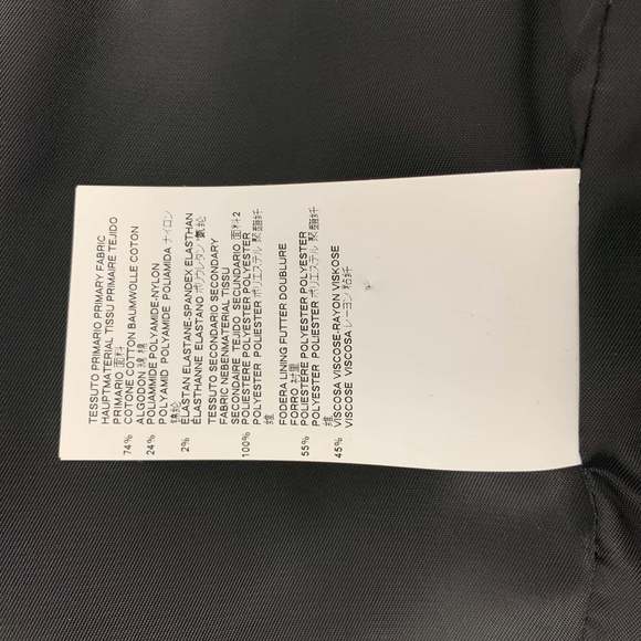 JUST CAVALLI Grey Black Snake Skin Print Cotton Blend Peak Lapel Sport Coat - Picture 6 of 7